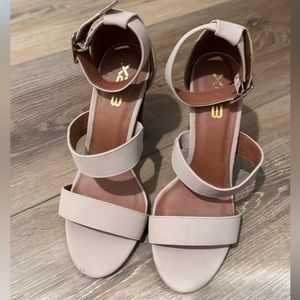 Ankle Strap Block Heels 8